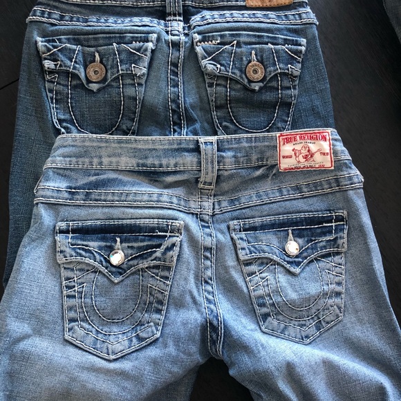 9 pairs of women’s designer denim jeans. 7 for all mankind, true religion & more - Picture 9 of 15